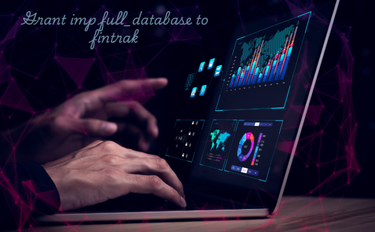 grant imp full_database to fintrak